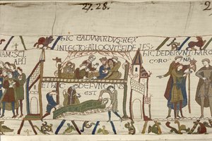 King Edward the Confessor on his Deathbed, Bayeux Tapestry by Unknown artist