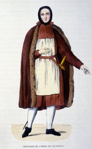 Knight of the Order of Calatrava. A group of religious and knights defended the city of Calatrava in Spain against the Castilians in 1145 and 1158. The order was attached to the Crown of Spain in 1523 with the king as grand master. by Unknown artist