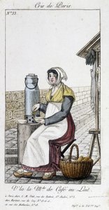 The merchant of café au lait - in Cris de Paris by Unknown artist