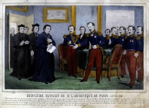 Last mission of the Archbishop of Paris (25 June 1848) by Unknown artist