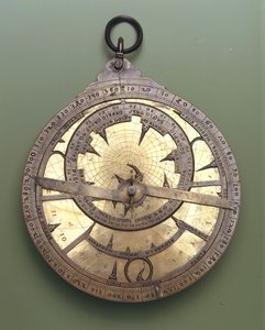Latin astrolabe used in Italy and southern Europe at the beginning of the 14th century. by Unknown artist