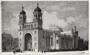 Le Palais Rameau in Lille - engraving of 1884 by Unknown artist
