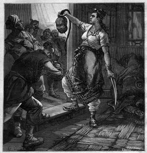 The Pirate of Tonkin - illustration for the novel by Pierre Mael (Charles Causse and Charles Vincent) - engraving in 