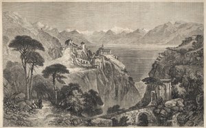 Madonna del Sasso, Switzerland - The Convent of Our Lady of Sasso - near Locarno on Lake Maggiore - Canton of Ticino in Switzerland - 1861 by Unknown artist