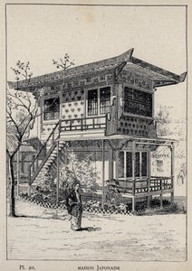 Japanese House - engraving of 1889 in 