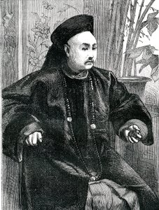 Mandarin Tchung Hao (Chung How) (Engraving 1868) by Unknown artist