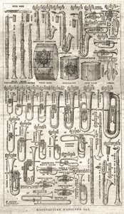 Manufacture of Adolphe Sax, inventor of the Saxophone (1814-1894)