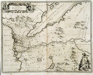 Map of Egypt - engraving by Dapper by Unknown artist