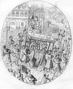 March of a corporation of jewelers in the 15th century by Unknown artist