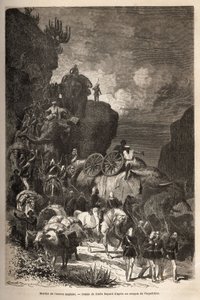 March of the English Army Towards the Dalanta Plateau by Unknown artist