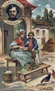 Margot opera comic of 1857 by Antoine Louis Clapisson. Chromo of the late 19th century.