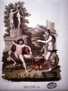 Medea - in Dizionario mitologico by Unknown artist