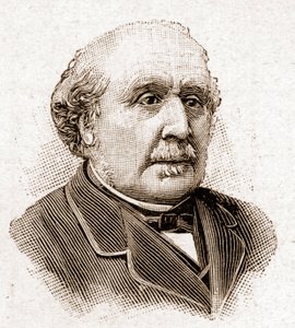 Members of the Academy Francaise in 1895: portrait of Albert, Duke of Broglie, French historian and politician. by Unknown artist