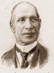 Members of the Academy Francaise in 1895: portrait of Edouard Herve, French journalist and politician.