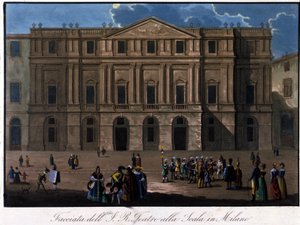 Milan, La Scala, around 1810. by Unknown artist