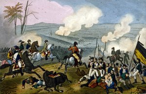 Napoleon at the Battle of Marengo, against the Austrians, June 1800.
