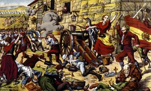 Napoleonic Wars: The siege of Zaragoza (June 15 - August 14) by Unknown artist