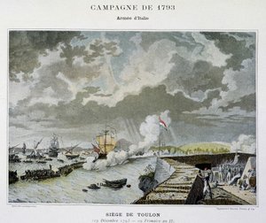 Naval Battle: Siege of Toulon in 1793 - in 