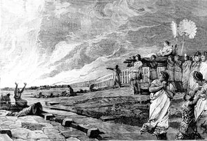 Nero Observes the Fire of Rome by Unknown artist
