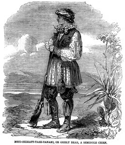 Noo-Shimatt-Tash-Tanaki, or grisly bear, a Seminole Chief