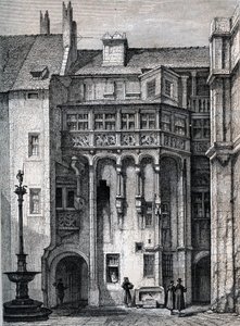 Nuremberg Town Hall Courtyard (engraving)