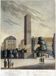 Obelisk in Front of the Castle of Weimar by Unknown artist