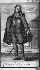 Orders of Chivalry. Knight of Saint Hubert to the Duchy of Juliers in the 15th century In "History of military orders or knights, of the secular and regular militias of both sexes, which have been established so far. Edition taken from Abbe Giustiniani, R.