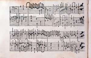 Page of Tablature, Book 1 by Unknown artist