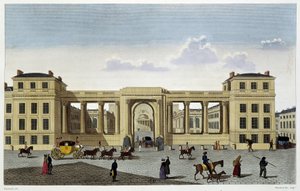 Palais de la Chambre des Deputies, circa 1820 - in Vues de Paris by Courvoisier by Unknown artist