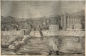 Palma de Majorca, Mallorca, Balearic Islands - engraving 1837 by Unknown artist