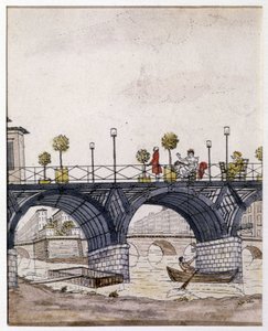 Paris: The Bridge of Arts, in the 19th Century by Unknown artist