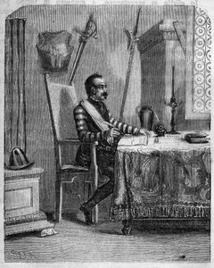 Pascal Paoli (1725-1807), Corsican patriot in his studio. In 