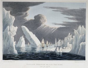 Passage through the Icebergs, June 16 by Unknown artist