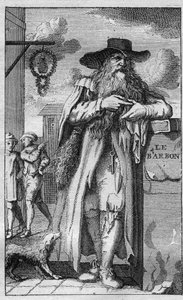 Pierre de Montmaur (1576 -1650) erudite, French poet of Latin expression - engraving by Unknown artist
