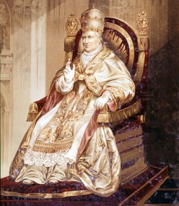Pius IX (1792 - 1878). Chromolithography by Unknown artist
