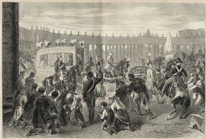 Pope Pius IX Going to the Church of Saint Louis des Francais on the Occasion of the Feast of 15 August 1869 by Unknown artist