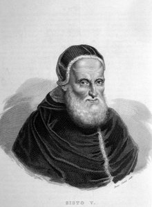 Pope Sixtus V (1520 - 1590).