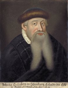 Portrait of Johannes Gutenberg