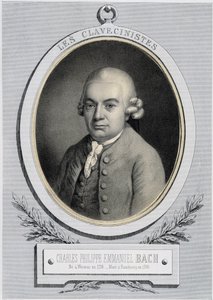 Portrait in medallion of Charles Philippe Emmanuel Bach (1714-1788), son of Johann Sebastian Bach, n.d. 19th century by Unknown artist