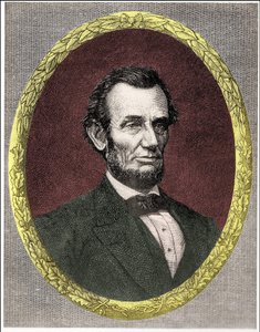 Portrait of Abraham Lincoln (1809 - 1865) 16th President of the United States (1861 - 1865) by Unknown artist