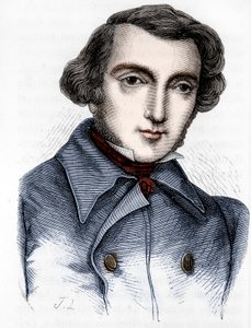 Portrait of Alexis de Tocqueville (1805-1859), French historian and politician. Engraving 19th century. by Unknown artist