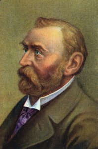 Portrait of Alfred Nobel, Swedish Chemist