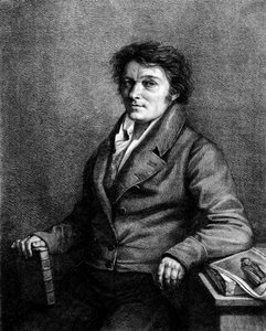 Portrait of Alois Senefelder (1771-1834), Czech theatre author, inventor of lithography by Unknown artist