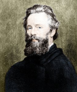 Portrait of Herman Melville, American poet and novelist by Unknown artist