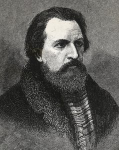 Portrait of Apollo Grigoryev (1822-1865) Russian poet and critic by Unknown artist