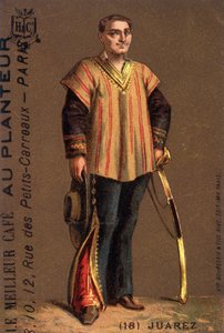 Portrait of Benito Juarez (1806-1872), Mexican Politician. by Unknown artist