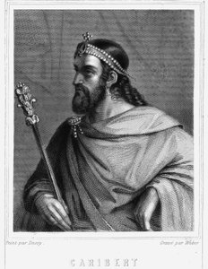 Portrait of Caribert, King of Paris - in 