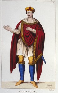 Portrait of Charlemagne or Charles I the Great, King of the Francs (engraving of 1830) by Unknown artist