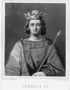 Portrait of Charles IV the Bel (1294 - 1328), King of France - in 