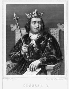 Portrait of Charles V the Sage (1338 - 1380), King of France - in 